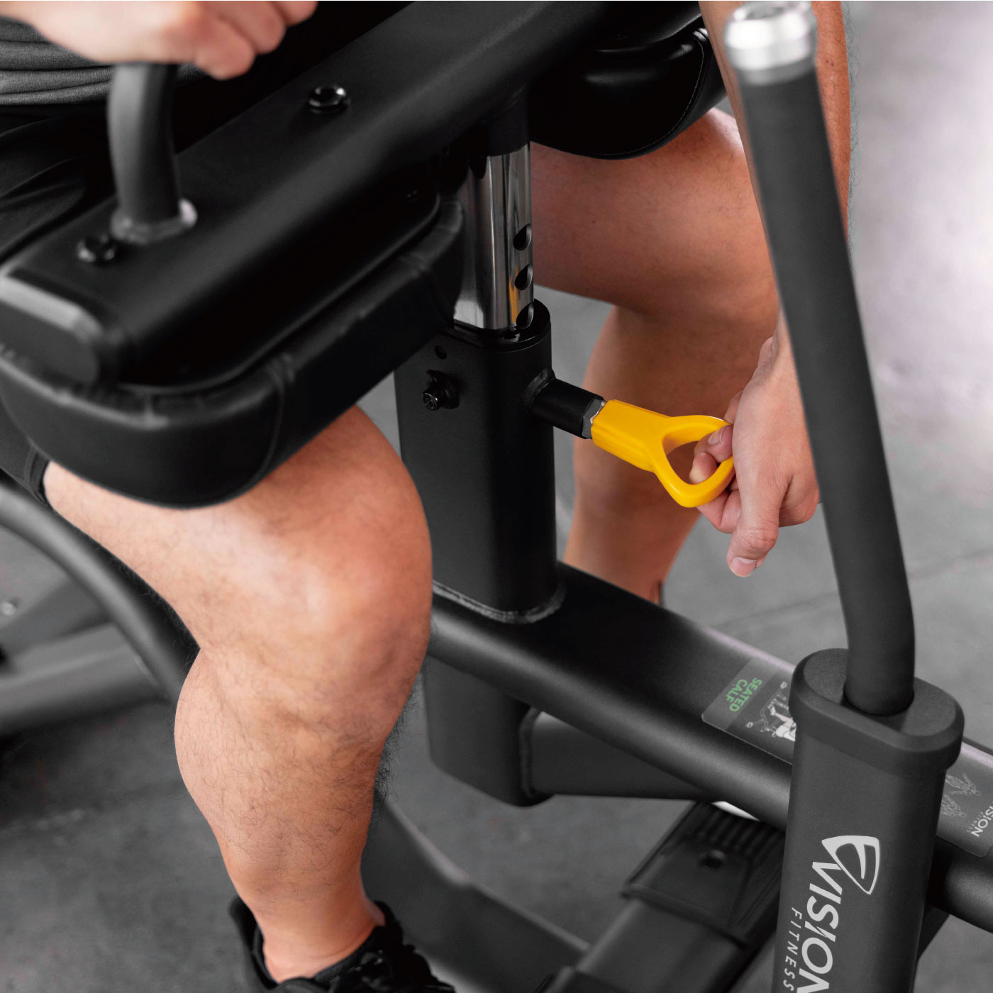 VST600-PL77（シーテッドカーフレイズ）｜業務用プレートローディング