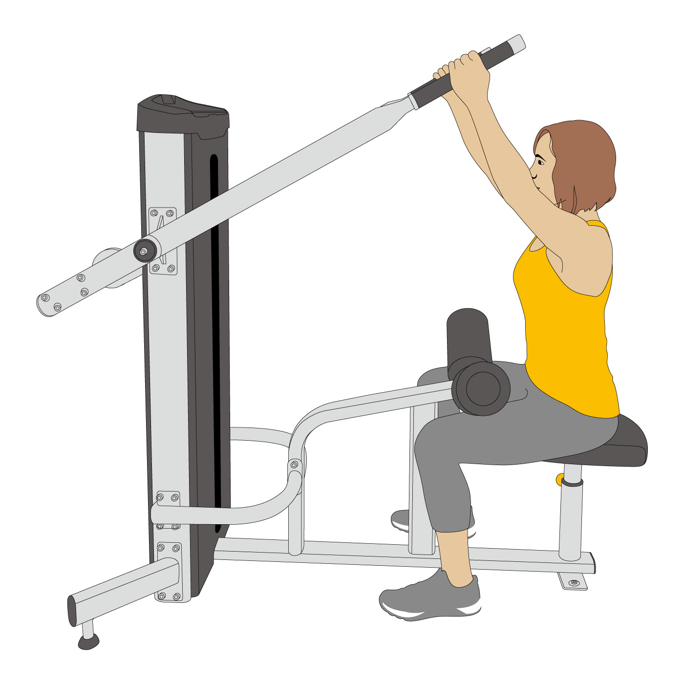 GO-S33（ラットプルダウン）｜業務用ウエイトマシン【筋トレ