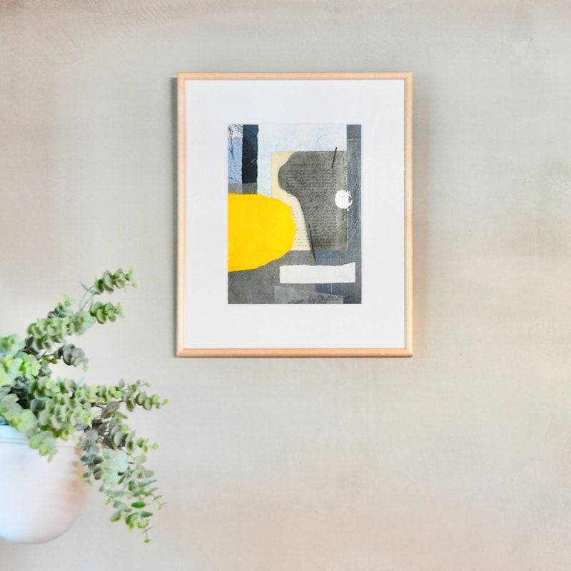 シルクスクリーン Yoko Inoue silk03_黄 | ギフト・雑貨 | イズミ