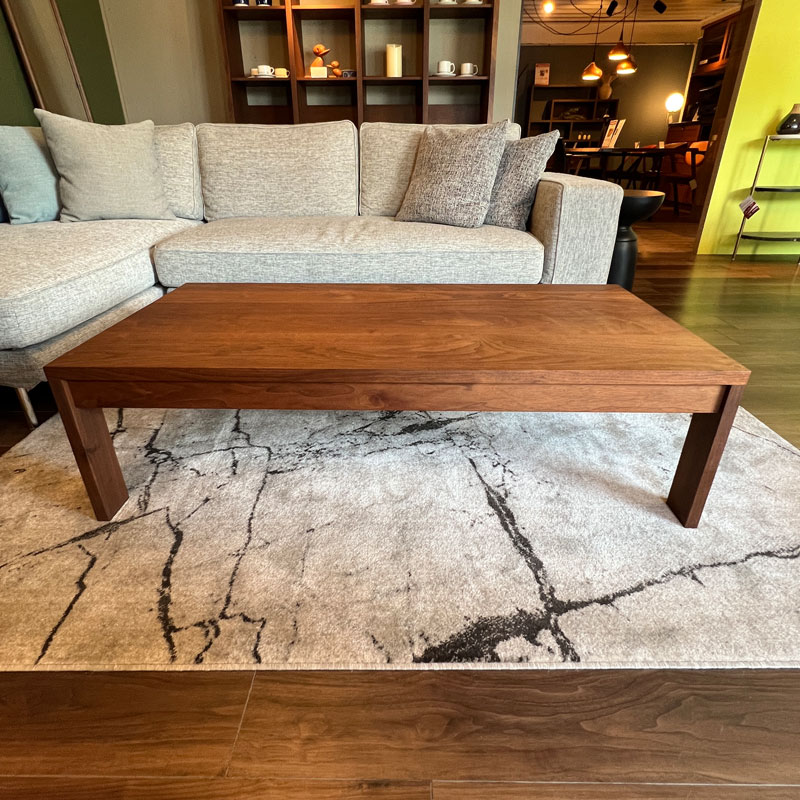 マスターウォール KLUG ウォールナット無垢材 ローテーブル 引き出し付 座卓 マスターウォール KLUG ウォールナット無垢材 ローテーブル 引き出し付