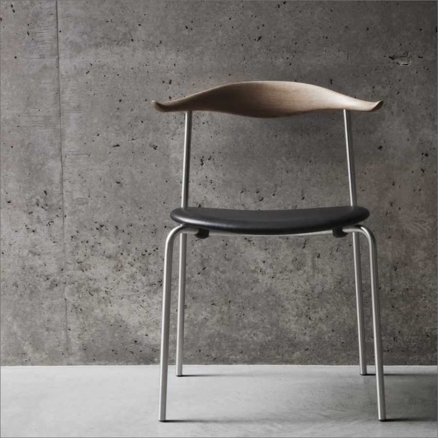 CH88P オーク/ステンレスフレーム | チェア | イズミファニチャー