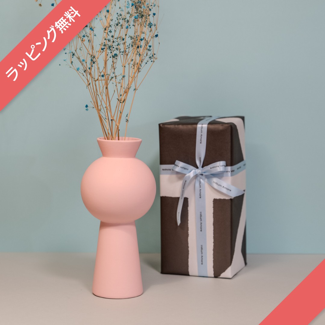 Asca Flower Vase Lightpink／セラミック花瓶 | ギフト・雑貨,グリーン