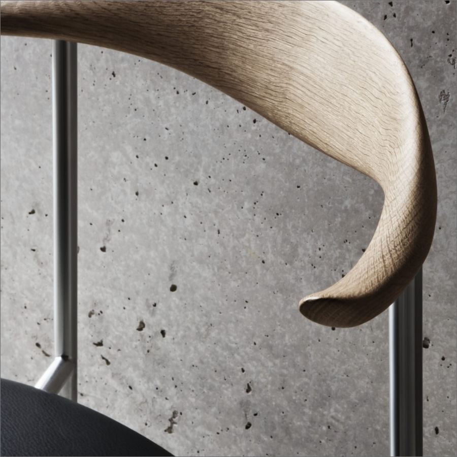 CH88P オーク/ブラックフレーム | チェア | イズミファニチャー