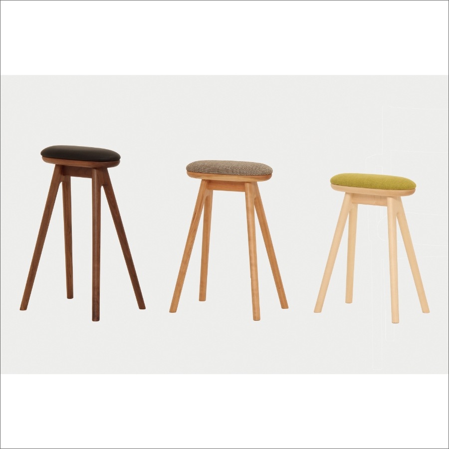 T5827☆展示品ナガノインテリア本革coupe kitchen stool2点 ナガノインテリア｜friendly!! SC338 coupé kitchen stool（高さ
