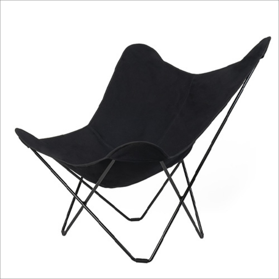 バタフライチェア　折り畳み　キャンバス　ヴィンテージ　フェード　スカイブルー バタフライチェア 折り畳み キャンバス ヴィンテージ フェード