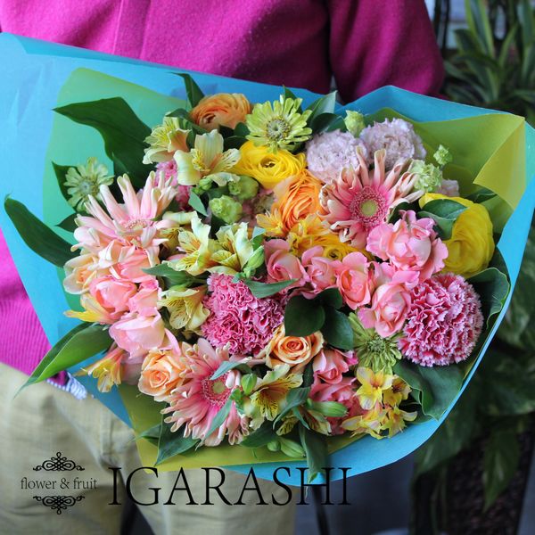 花束 ブーケ風 花 誕生日 母の日 プレゼント ギフト 結婚記念日 バラ ギフト フラワー ヨーロピアン