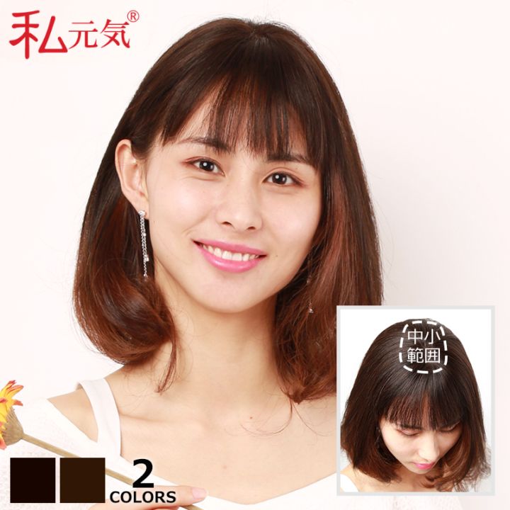 長さ約26cmタイプ 前髪付き総手植え薄毛隠し✨人毛100%ナチュラルブラック 楽天市場】人毛100％ ヘアピース 前髪付き 二重構造引き抜き 総手植え