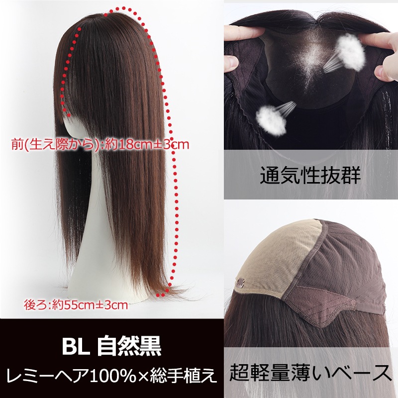 公式】私元気ウィッグ専門店 | 若見え レミーヘア ロング 超軽量 通気