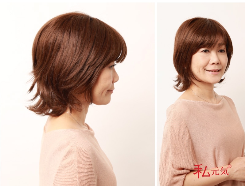 (私元気) 医療用 ウィッグ ショートナチュラルショート 抗菌 防臭 UVカット 公式】私元気ウィッグ専門店 | フルウィッグ ウィッグ ショート