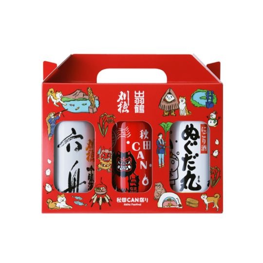 秋田CAN祭り 180mlアルミ缶3本セット | おすすめ商品 | 秋田清酒