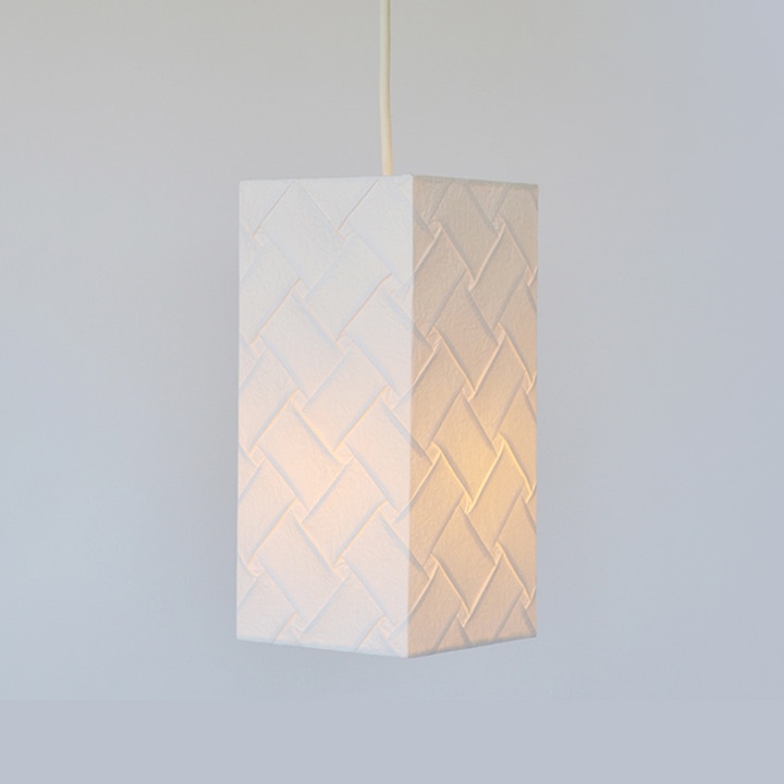 和紙 照明 ペンダントライト 織姫 14×14×30cm