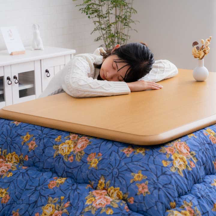 プラーナ こたつ布団 単品 正方形 長方形 花柄 エレガンス | い草屋