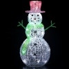 LEDクリスタル トゥインクルスノーマン60cm WG-3361B クリスマス イルミネーション|X’mas☆クリスマスグッズ|シーズン＆特集