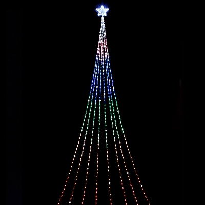 LEDナイアガラライトDX5m レインボートゥインクル WG-2417 クリスマス