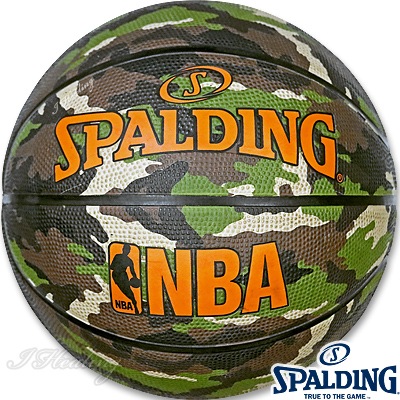 スポルディング バスケットボール7号 迷彩ウッドランドカモ ラバー