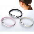 静電気除電 おしゃれなプレート付ブレスレット0693 ヘアゴム兼用 ブレスレット レディース アクセサリー 日本製|ブレスレット・腕輪|ファッション＆アクセサリー