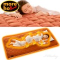 モアホット more hot 暖暖あったかロング節電マット ふわふわ生地 敷きパッド 100×205cm シングル ズレ防止ゴムバンド付 保温 蓄熱 反射アルミシート入り 冬 寝具 防寒 ポリエステル