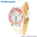 I'm Doraemon GRANDEUR ドラえもん ひみつ道具 腕時計 ホワイト レディース ソーラーウォッチ かわいい アイムドラえもん イタリアンレザー 日本製 GSW005D5|腕時計|ファ