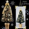 LEDグリーンファイバークリスマスツリー120cm ゴールドデコレーション付 WG-3684GR|X’mas☆クリスマスグッズ|シーズン＆特集
