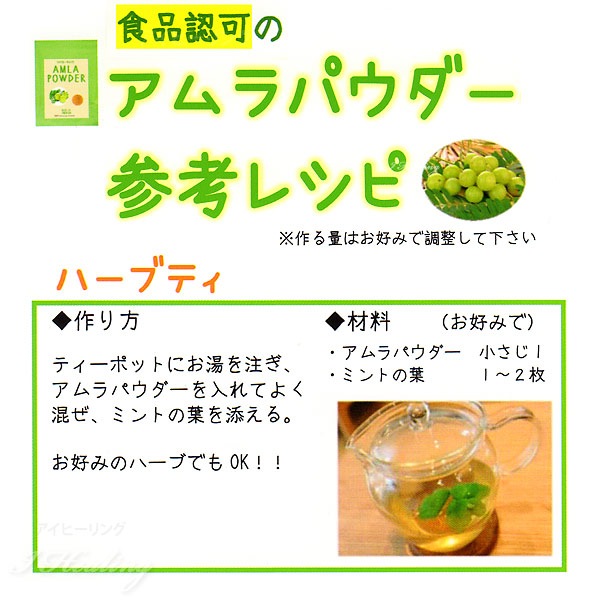 食品認可 Ipmアムラパウダー 100g ビタミンc ポリフェノール豊富 スーパーフルーツ 乾燥アムラ粉末 インド産通販 アイヒーリング本店