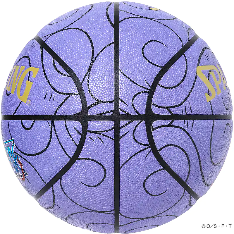 バスケットボール 7号 ルフィ ONE PIECE ゴムゴムの実 パープル