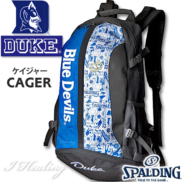 DUKE ケイジャー 壁画グラフィティ ブルー バスケットボール用バッグ デューク バックパック リュック スポルディング40007DKG