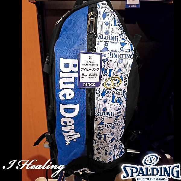 DUKE ケイジャー 壁画グラフィティ ブルー バスケットボール用バッグ デューク バックパック リュック スポルディング40007DKG