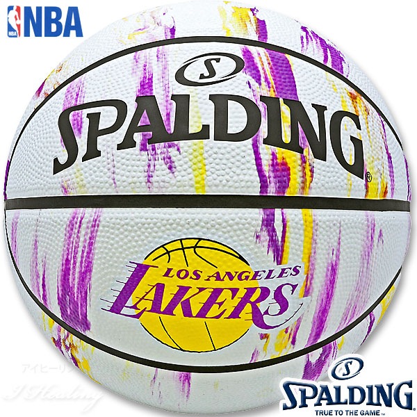 SPALDING バスケットボール7号 NBAロサンゼルス レイカーズ マーブル