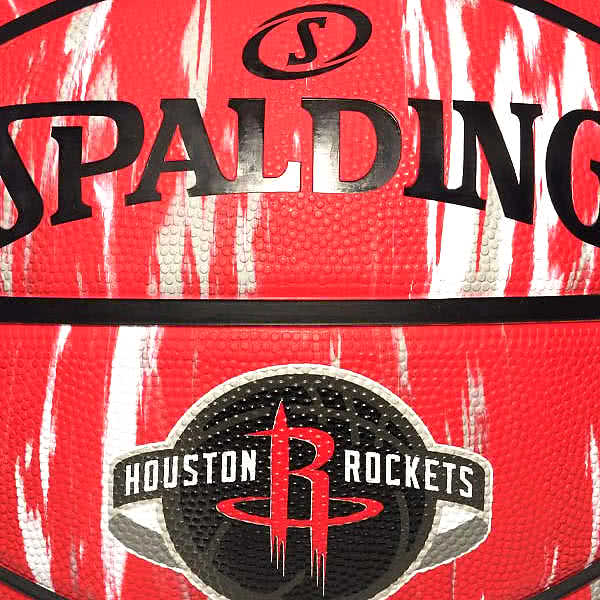 ロケッツ 7 5/8 レッド×ブラック ゴールドロゴ仕様 NBA AUTHENTIC CITY バスケットボール TOKYO 7号 by Wilson