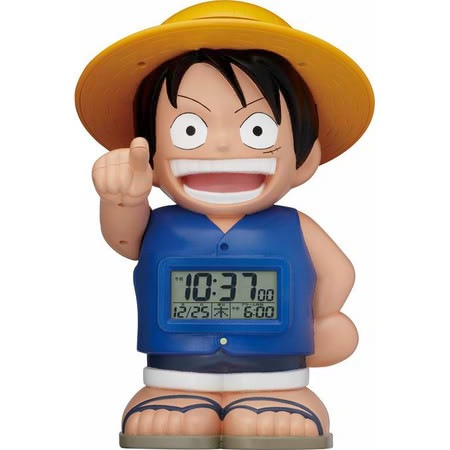 ルヒー目覚まし時計 麦わらのルフィ ONE PIECE ワンピース キャラクター目覚し時計通販