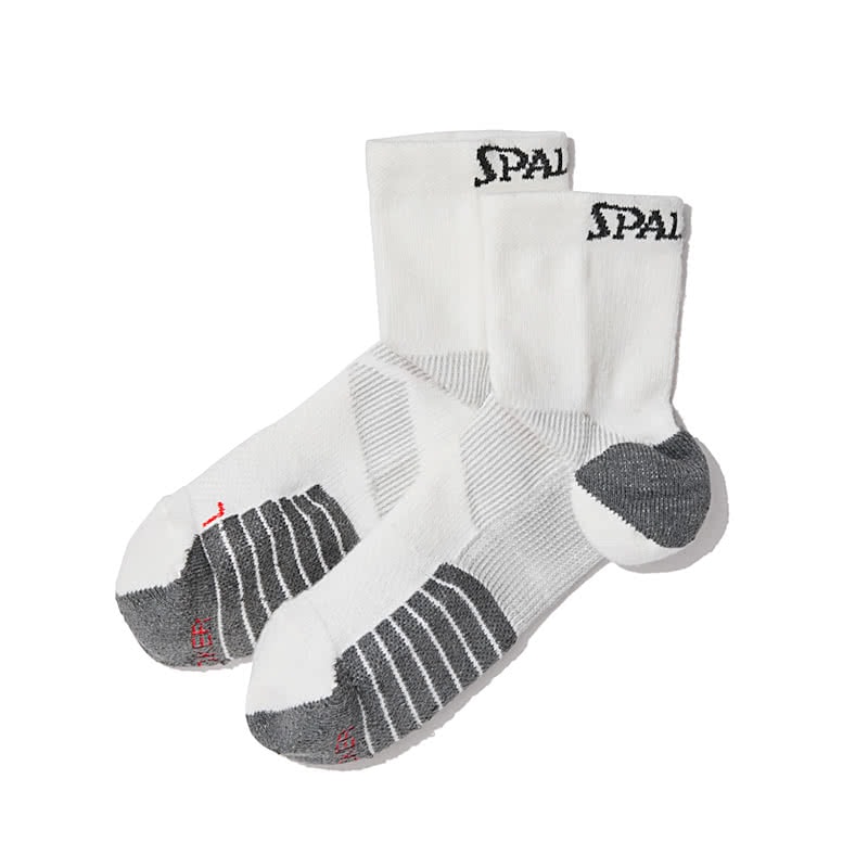 バスケットボール靴下 25-27cm ホワイト ステッカー ショートソックス SAS22111 スポーツ スポルディング SPALDING STICKER 正規品