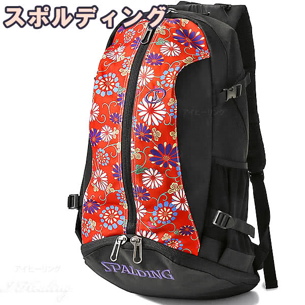 スポルディング バスケ バッグ ケイジャー きく 菊 花 40 007ki マシュ キョウト Mashu Kyoto コラボ バスケットボール リュック バックパック 32l 和柄 Spalding Cager通販 アイヒーリング本店