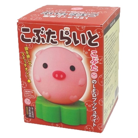こぶたらいと 四つ葉のクローバー LEDプッシュライト通販｜アイ