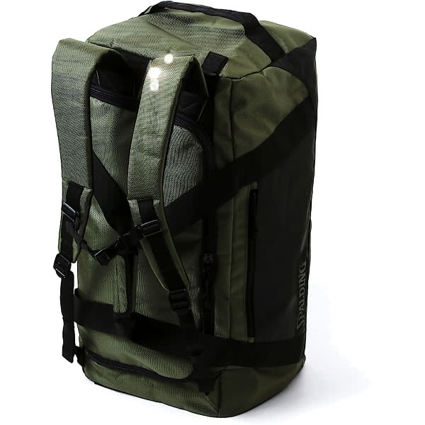 SPALDING バスケットボール用リュック 黒/カーキ迷彩 バスケットボール 大容量3WAYバッグ ヴァースダッフル カーキ