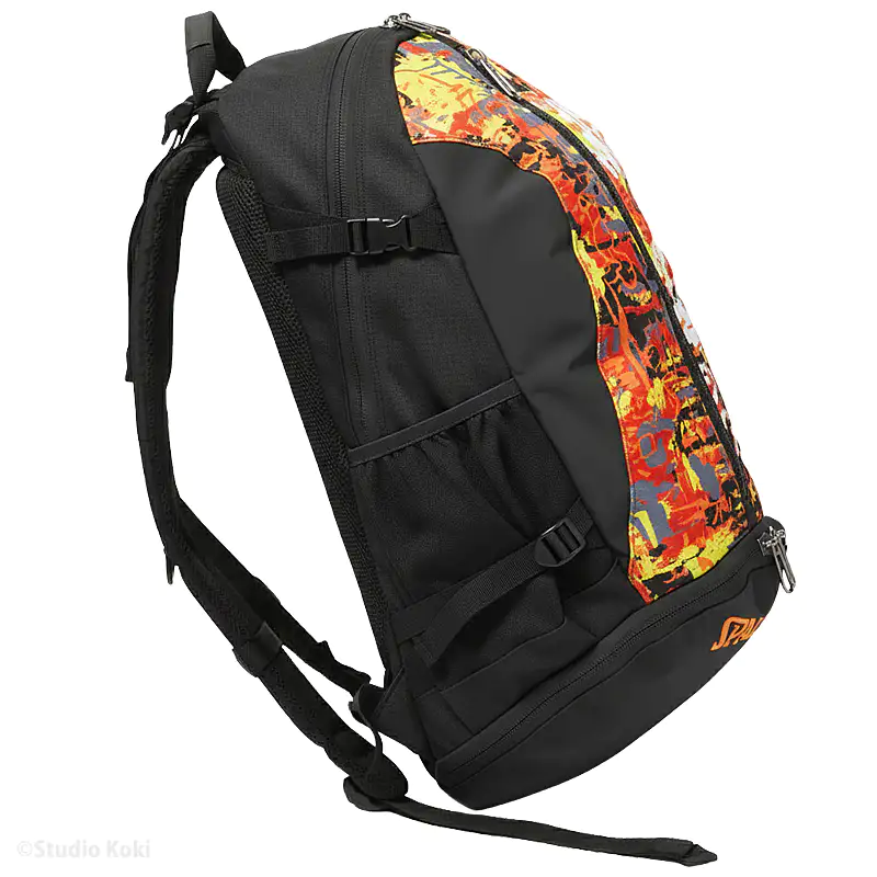 新品 スポルディング バスケットボール リュック ケイジャー オレンジ 32L ケイジャー グラフィティ オレンジ×レッド バスケットボール バッグ 40