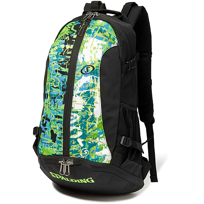 ケイジャー グラフィティ グリーン×イエロー バスケットボール バッグ