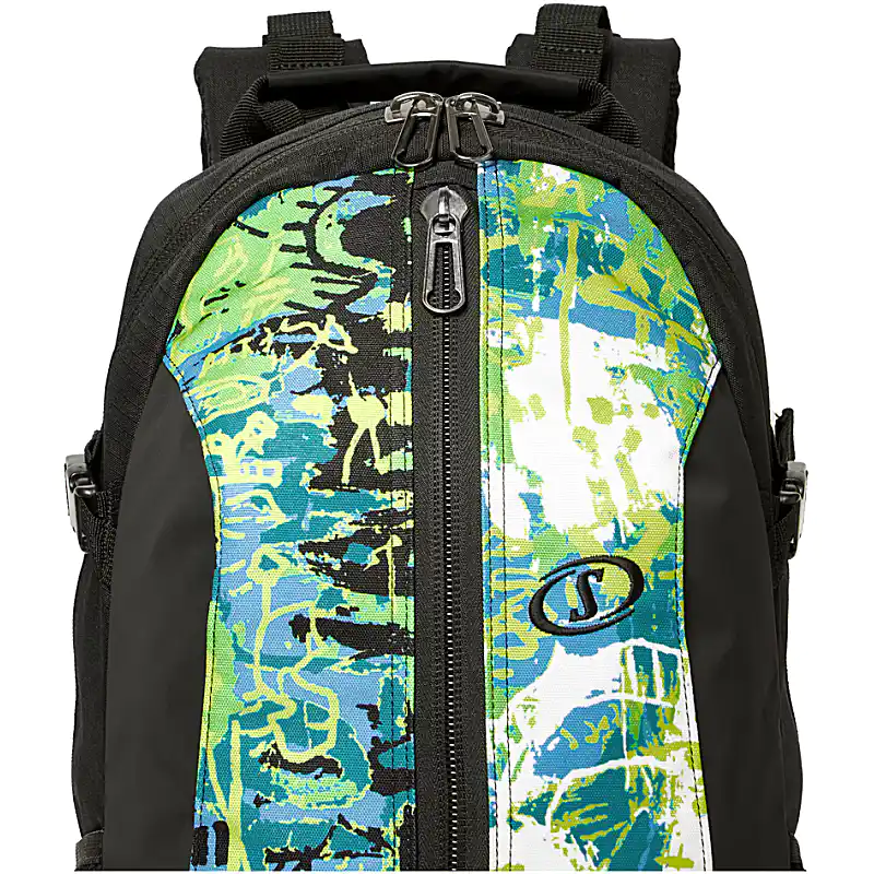 ケイジャー グラフィティ グリーン×イエロー バスケットボール バッグ