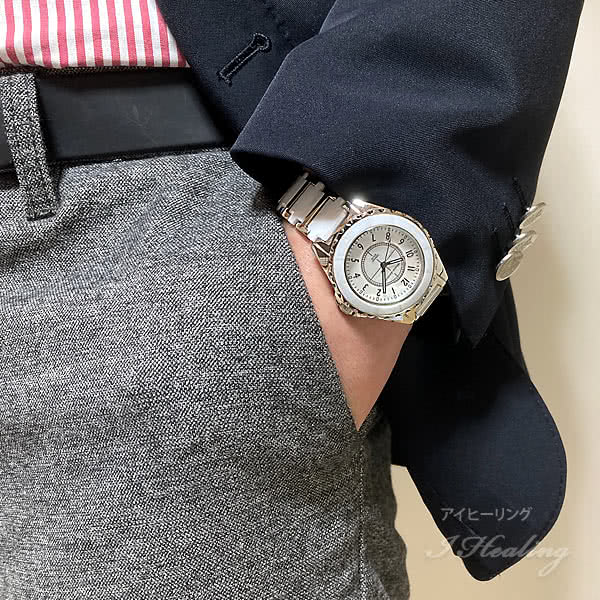 Mauro Jerardi セラミック ソーラー腕時計 メンズ ホワイト アナログ 3気圧防水 マウロジェラルディ Mj041 2通販 アイヒーリング本店