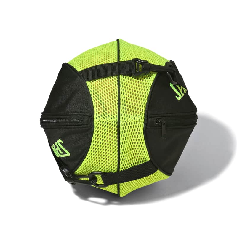 スタイリーボール + ACアダプター + メッシュバッグ バスケ 通気メッシュ ボールバッグ ブリーズ ブラック×ライムグリーン