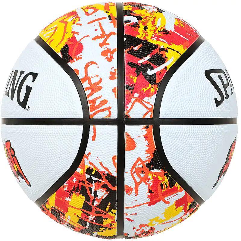 バスケットボール 7号 グラフィティ オレンジ×レッド ラバー 85-264J