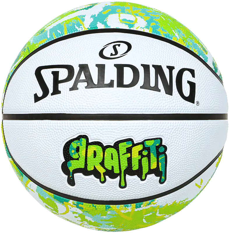バスケットボール 7号 グラフィティ グリーン×イエロー ラバー 85-266J