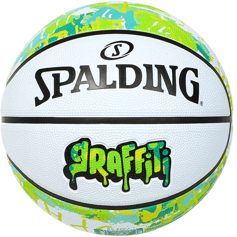 バスケットボール 7号 グラフィティ グリーン×イエロー ラバー 85-266J