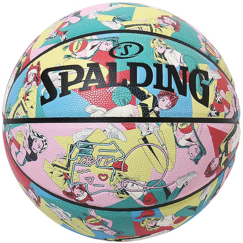 バスケットボール 7号 電Q トライアンギュラー コンポジット カラフル