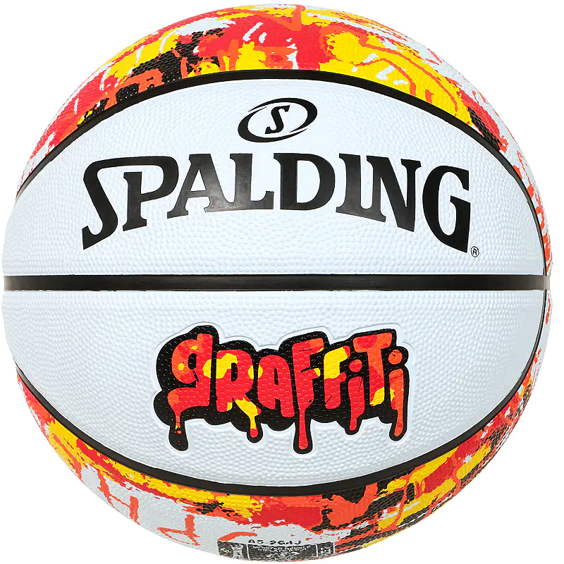ミニバス バスケットボール 5号 グラフィティ オレンジ×レッド 85-265J