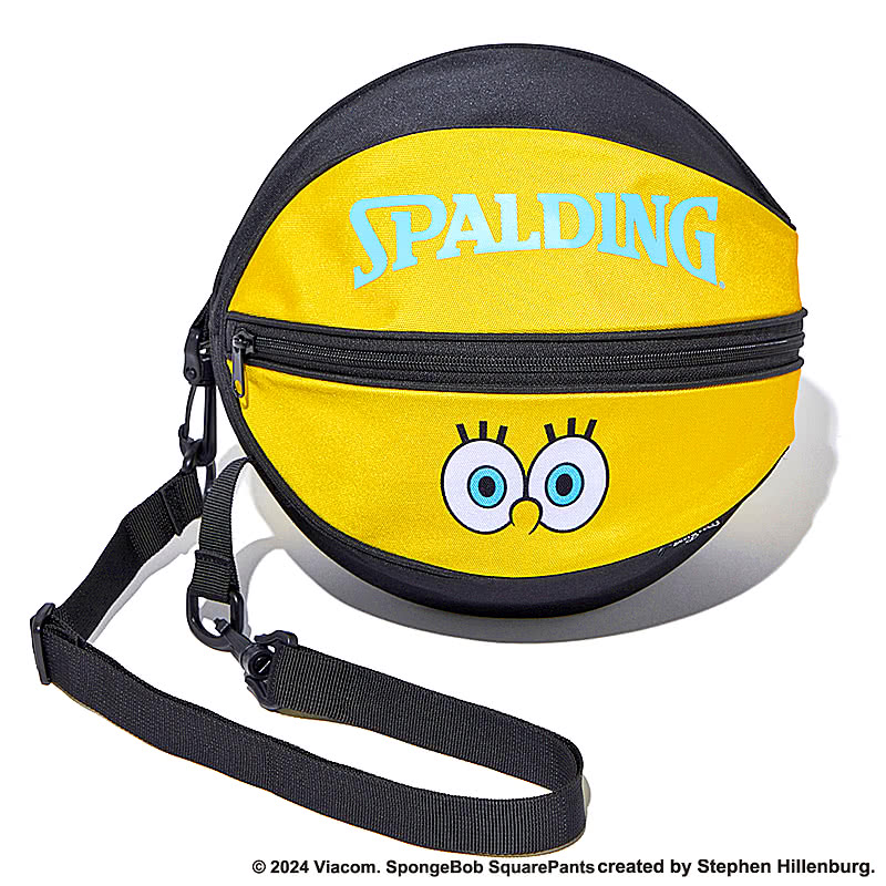 未使用級　即完モデル　SPALDING スポンジボブ　バスケットボールバック スポルディング バスケ用バックパック ケイジャー【スポンジボブ
