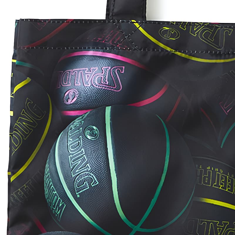 パッカブルトートバッグ ストリートファントム マルチ バスケボール柄