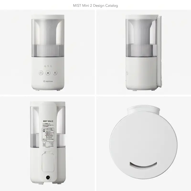 プールレス加湿器 MIST Mini 2 ライトグレー 超音波式 卓上加湿器