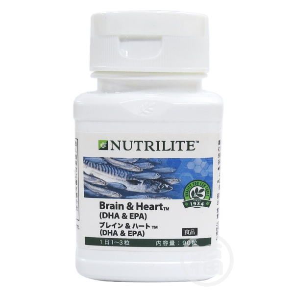 【訳あり：期限切れ】アムウェイ　ニュートリライト　ブレイン＆ハート（ＤＨＡ＆ＥＰＡ）Amway 　賞味期限：2024年11月4日