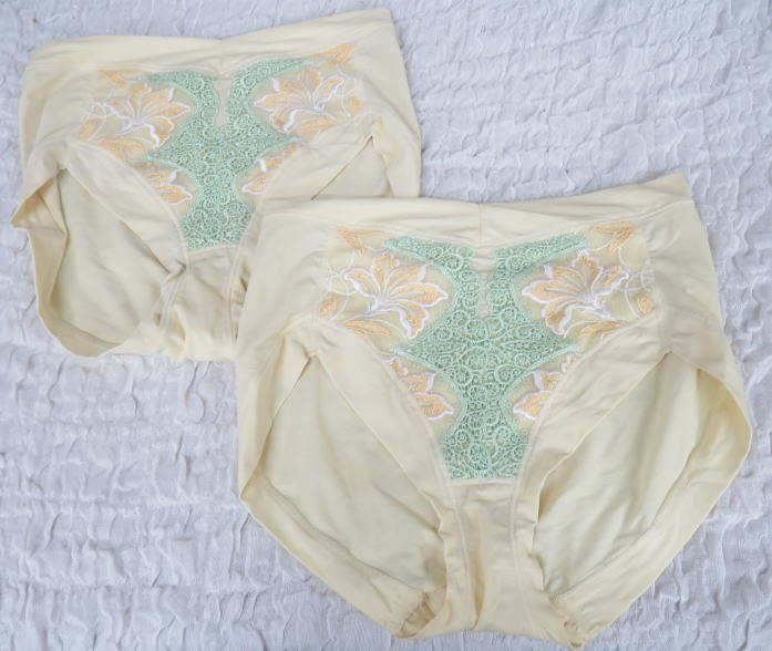 【マルコ・Lサイズ 2枚セット】 補正下着 モンマリエ ジュエルブイエロー ショーツ 