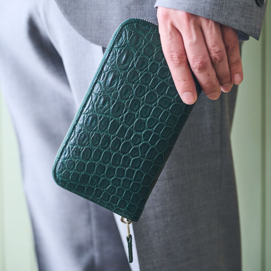 東京ナイルクロコダイルマットラウンド 長財布 type3 東京クロコダイル